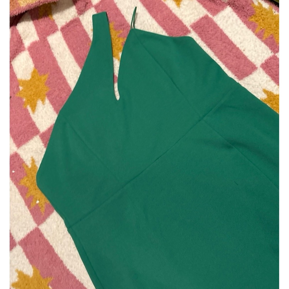 Olia Lulu's Green One Shoulder Bodycon Mini Dress, Size XL - Picture 3 of 6